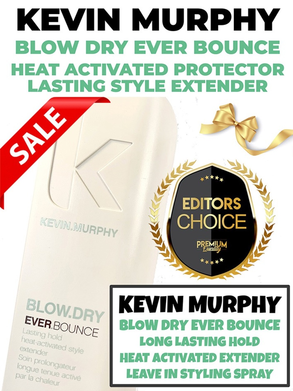 BNWT KEVIN MURPHY Blow Dry Ever Bounce Style Extending Leave In Styling Spray